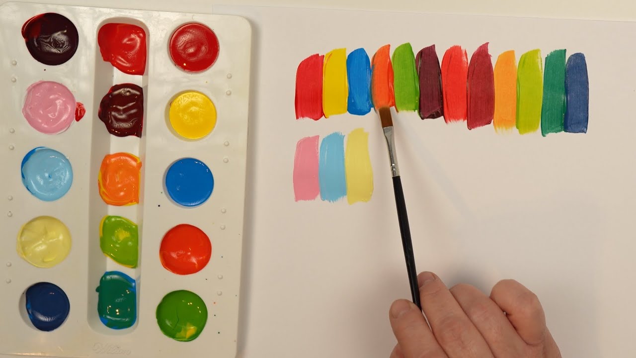 Best Learning Video for Toddlers Learn Colors with Paint! 